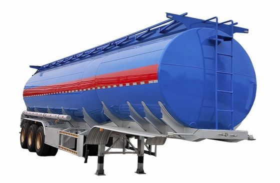 OTTC認定3軸燃料油タンクトレーラー (30000-50000L) 容量と円筒形