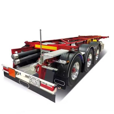 40フィート 20フィート 三軸コンテナトレーラー 骨格トレーラー 重荷着陸車 28t