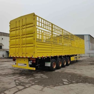 3 軸 4 軸 サイドプレートの高さ 600mm 800mm サイドドロップフェンス 半トレーラー 最大重荷 30000 kg