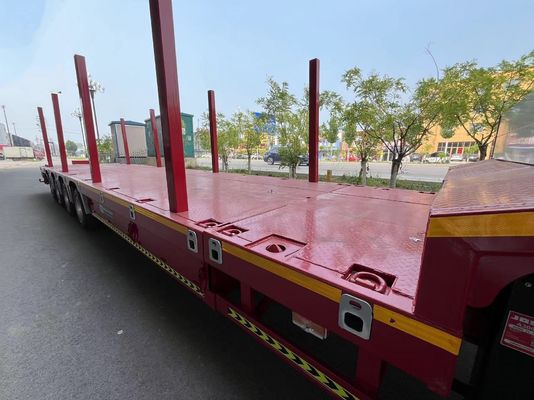 40FT コンテナ 木材 鉄管 輸送 取れる鋼の堆積物付き 半トレーラー