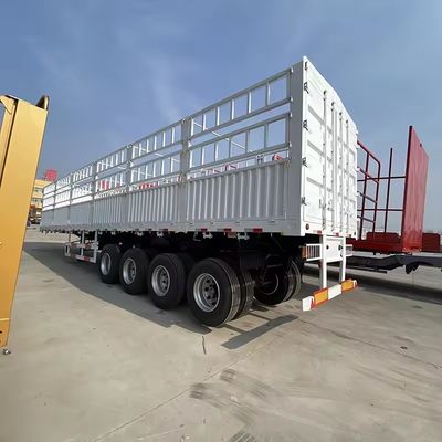 3 軸 60 100 トン 輸送 農業 貨物 建材 フェンス 半トレーラー 上部 鉄
