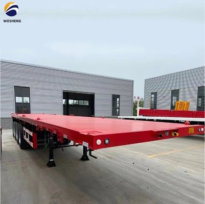 メカニカルサスペンション 3軸 40-100トン 20ft 40ft 45ft 53ft コンテナ フラットベッド トラック 半トレーラー フラットベッド トラール
