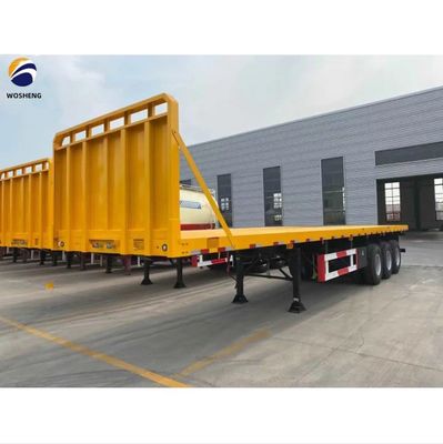 メカニカルサスペンション 3軸 40-100トン 20ft 40ft 45ft 53ft コンテナ フラットベッド トラック 半トレーラー フラットベッド トラール