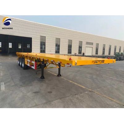 メカニカルサスペンション 3軸 40-100トン 20ft 40ft 45ft 53ft コンテナ フラットベッド トラック 半トレーラー フラットベッド トラール