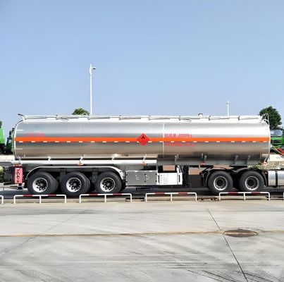 3 軸 ステンレス 鋼 50000 リッター オイル タンカー 大量 輸送 用 半トレーラー