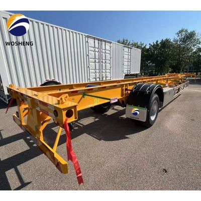 トラックトレーラー 20ft 40ft 3 アクセル骨格型 鉄アルミ材料の半トレーラー