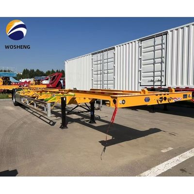 コンテナ輸送 40ft 12m コンテナ トレーラー 20フィートと40フィートのコンテナのためのシャーシ