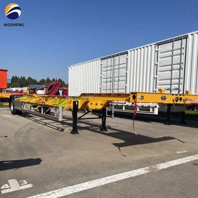 12400×2500×1550mm 重荷着陸機 コンテナ輸送用 28t スケルトン半トレーラー