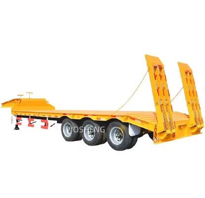 重荷機器の輸送用鋼のフラットベッド半トレーラー