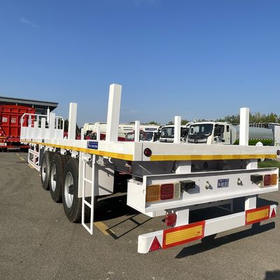 12500x2500x1600-3100mm 3-4軸 フワ軸 フラットベッド半トレーラー コンテナに適した