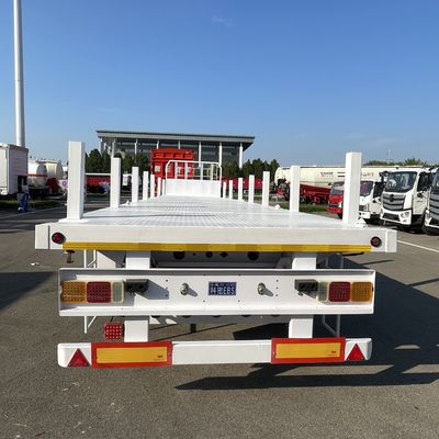 12500x2500x1600-3100mm 3-4軸 フワ軸 フラットベッド半トレーラー コンテナに適した