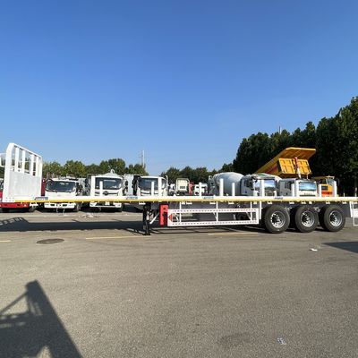 12500x2500x1600-3100mm 3-4軸 フワ軸 フラットベッド半トレーラー コンテナに適した