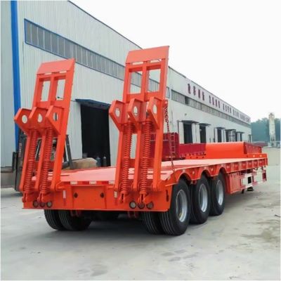 低負荷トレーラー用水力低プラットフォーム半トレーラー マックスペイロード30-100tons