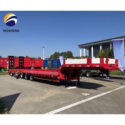 葉スプリング3軸 水力式拡張式ローボーイ・ローダー 重荷用ローベッド・セミトレーラー