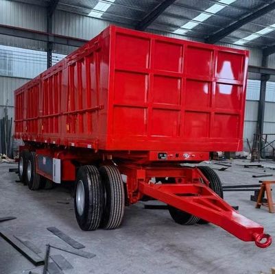 40~100トンの引力引力ドリー 重荷用のサイドウォールステーク付きフルトラックトレーラー