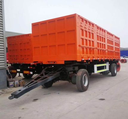 40~100トンの引力引力ドリー 重荷用のサイドウォールステーク付きフルトラックトレーラー