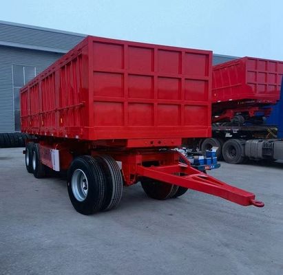 40~100トンの引力引力ドリー 重荷用のサイドウォールステーク付きフルトラックトレーラー