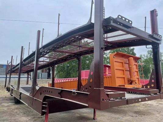 2軸の二階建て車両 自動車輸送用車載体 半トレーラー 12R22.5 タイヤ