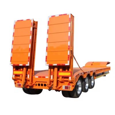 低床コンテナトレーラー 40T-100T 荷重 13/16/20 トン 軸 Q345B / T700 鉄筋