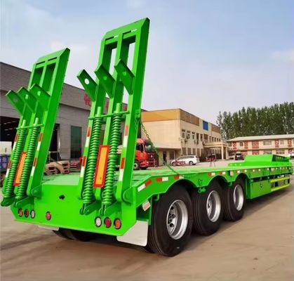 低床コンテナトレーラー 40T-100T 荷重 13/16/20 トン 軸 Q345B / T700 鉄筋