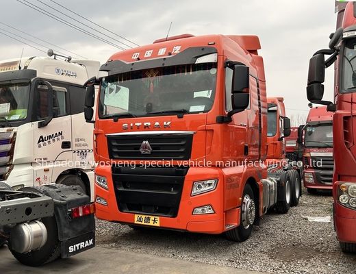 SINOTRUK 中古 SITRAK G7 480hp AMT ギアボックス 6x4タイプ ディスクブレーキ 10ホイール トラックヘッド トラクタートレーラー