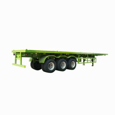 固定式トイストロック 12500x2500x1600-3100mm のセミトレーラー 平床コンテナトラック