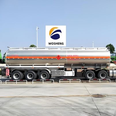 4200L 燃料タンカー 半トレーラー 炭酸鋼 ステンレス鋼 または アルミニウム合金