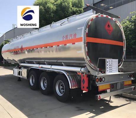 4200L 燃料タンカー 半トレーラー 炭酸鋼 ステンレス鋼 または アルミニウム合金