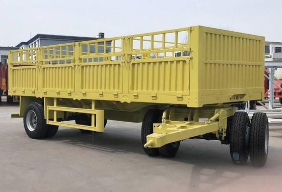 500mm Q345 カーボン・スチール 引力バー フェンス 3軸のフル・トレーラー 40-100トンの容量