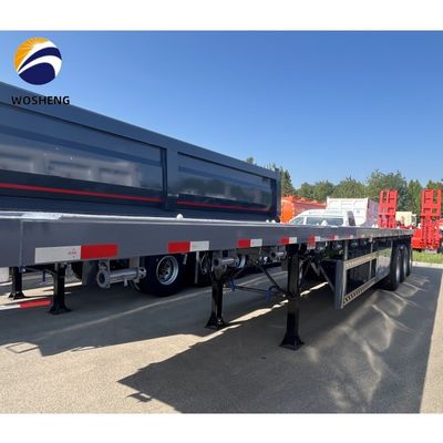 120tons フラットベッド トラック トレーラー 卸貨物 20ft 40ft コンテナ