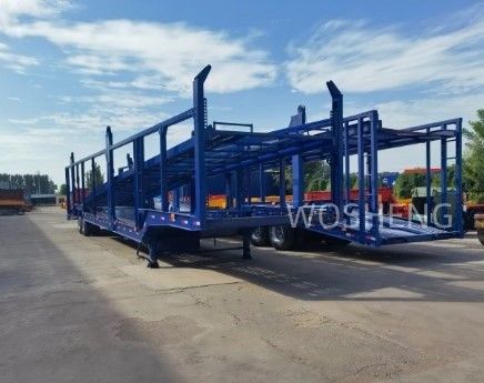 トラックトレーラー ウォシェン 2軸 カーキャリアトレーラー 二階建て 自動車輸送 半トレーラー