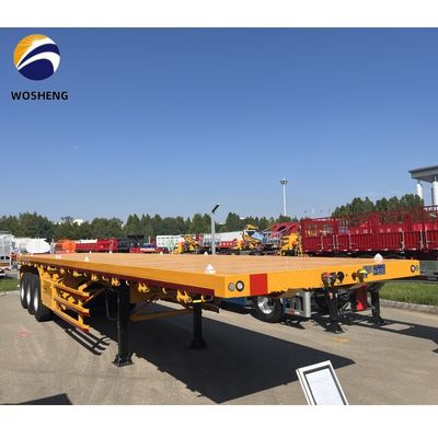 120tons フラットベッド トラック トレーラー 卸貨物 20ft 40ft コンテナ