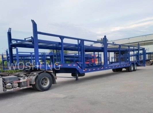 トラックトレーラー ウォシェン 2軸 カーキャリアトレーラー 二階建て 自動車輸送 半トレーラー