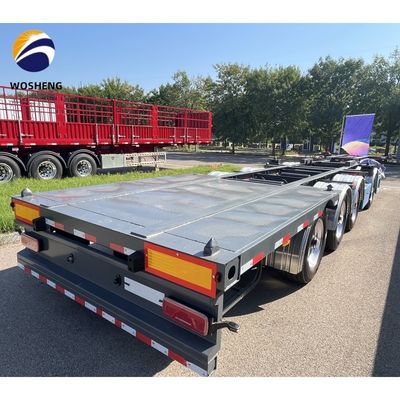 120tons フラットベッド トラック トレーラー 卸貨物 20ft 40ft コンテナ