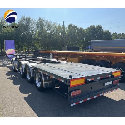 120tons フラットベッド トラック トレーラー 卸貨物 20ft 40ft コンテナ