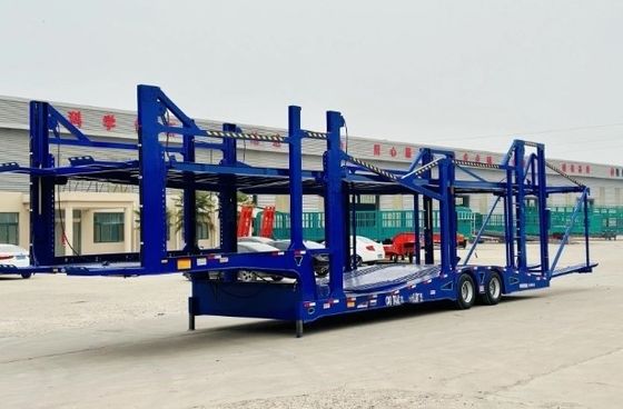 ウォシェン 2 アクセル カーキャリア トレーラー ダブルデッキ カー トランスポート 半トレーラー 耐久性