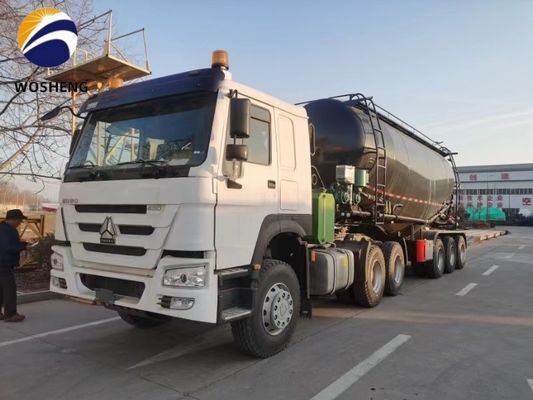 鉄鋼/アルミ/合金 40-50トン V型 散装セメントタンク フライアッシュセメントタンク トレーラー