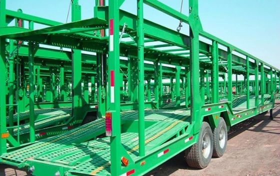 4pcs タイヤ ダブルデッカー 自動車 トレーラー ドルリー トレーラー ロシア市場での自動車輸送
