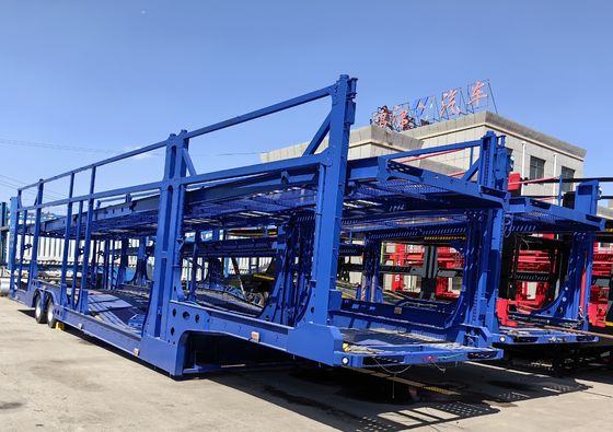 最大積載量30000kg 自動車輸送用鉄鋼の陸上用二階建て半トレーラー