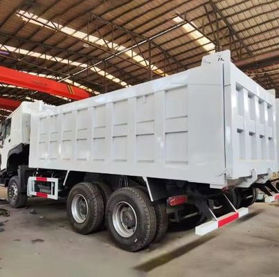 6シリンダー 白色の砂用トラック 貨物 ダンパー ティッパー トラック アフリカ市場向け