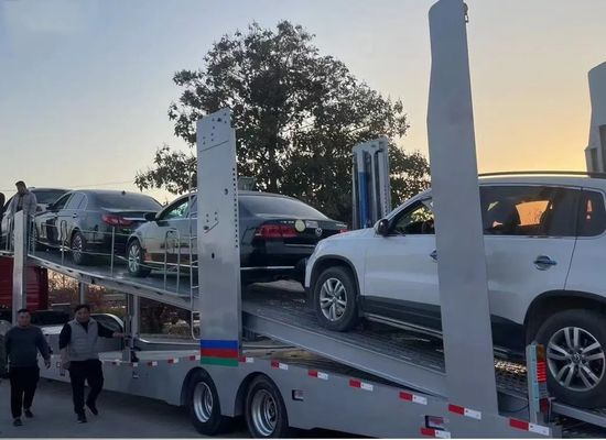 30000 kg 最大重荷 空中懸垂 二階建て 輸送用車 半トレーラー