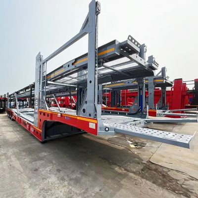9800kg Tare 重量 3軸 6/8/10 自動車 輸送 トラクター 自動車輸送用の半トレーラー
