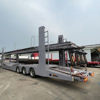 13/16 トン Fuwa/BPW アクセル カーキャリア カーとコンテナを輸送するための半トレーラー