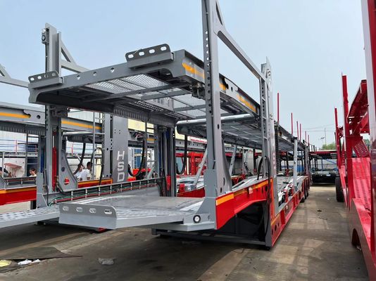 13/16 トン Fuwa/BPW アクセル カーキャリア カーとコンテナを輸送するための半トレーラー